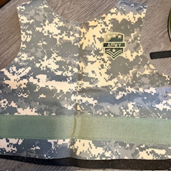 Kids Army dress up costume - Picture 3 of 5